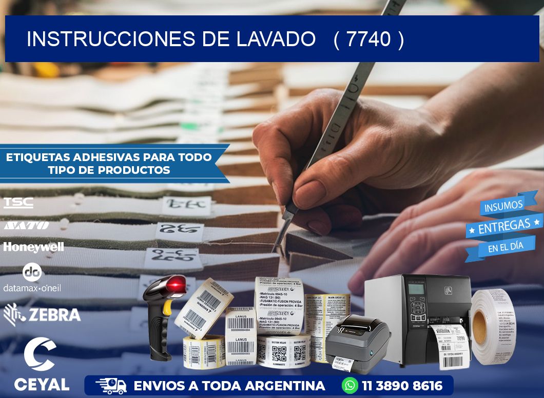 instrucciones de lavado   ( 7740 )