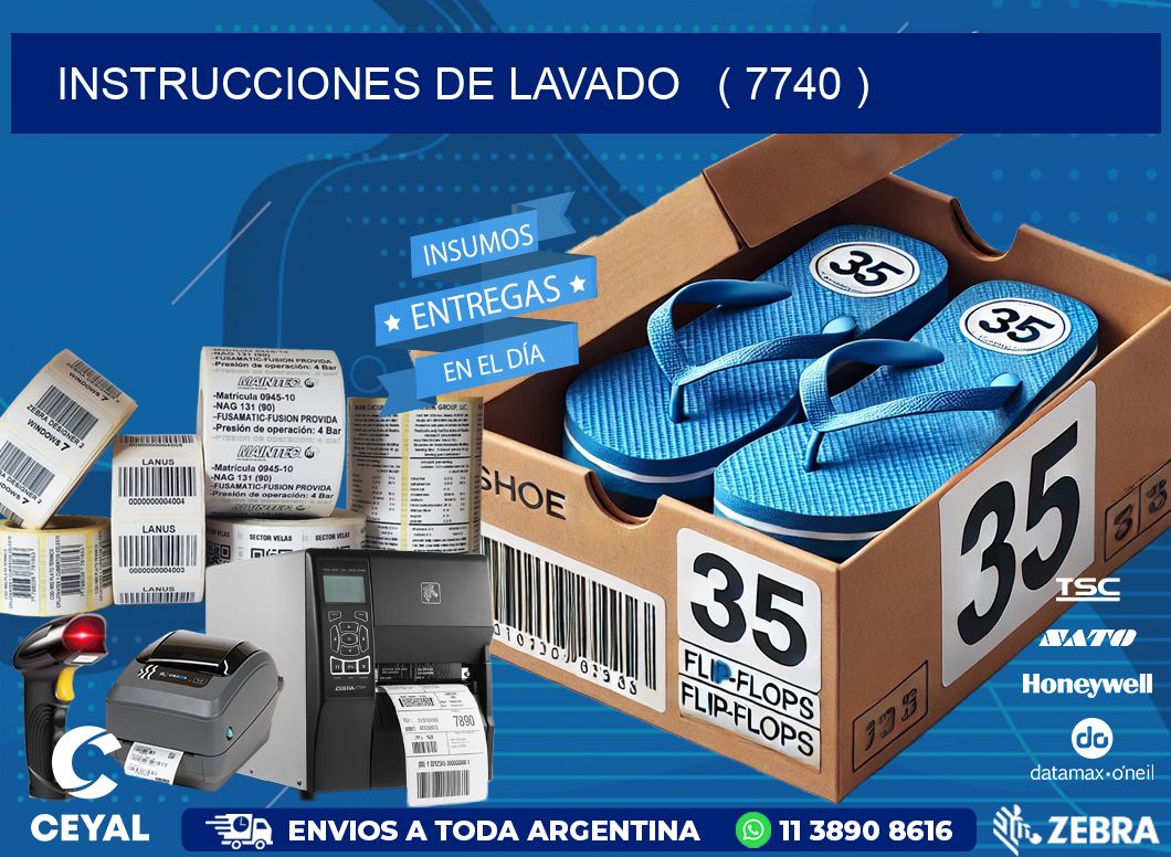 instrucciones de lavado   ( 7740 )