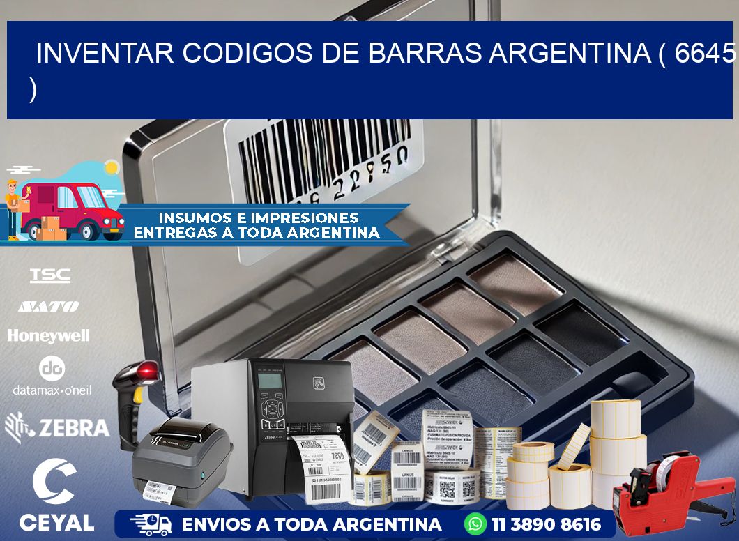 inventar codigos de barras argentina ( 6645 )