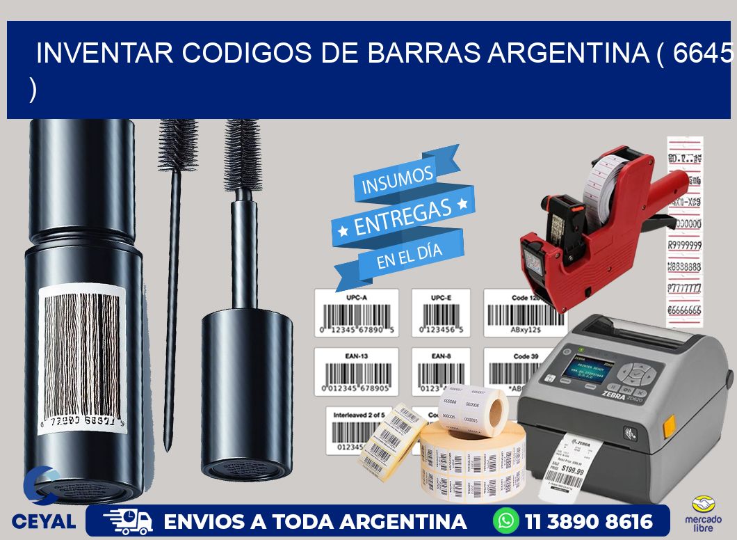 inventar codigos de barras argentina ( 6645 )