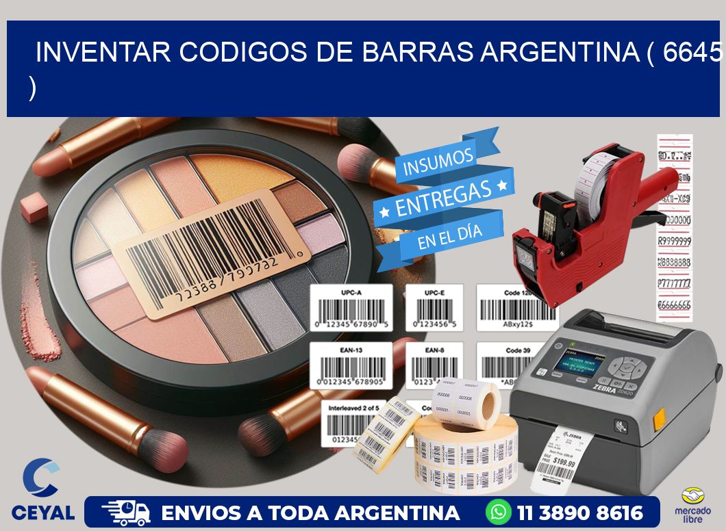inventar codigos de barras argentina ( 6645 )