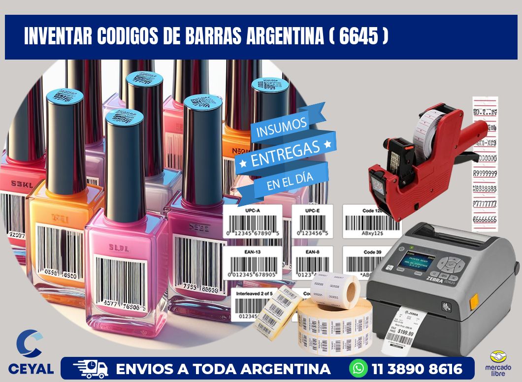 inventar codigos de barras argentina ( 6645 )