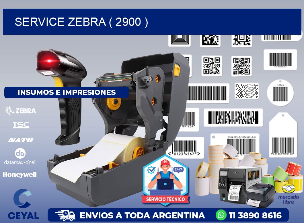 service zebra ( 2900 )