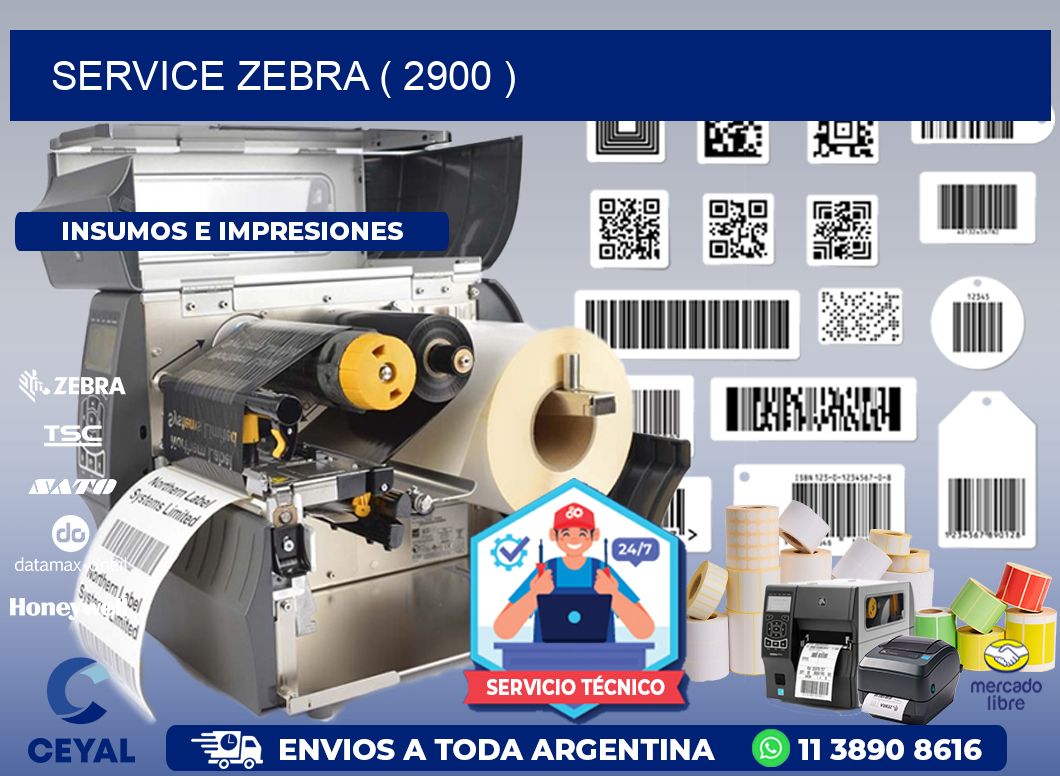 service zebra ( 2900 )