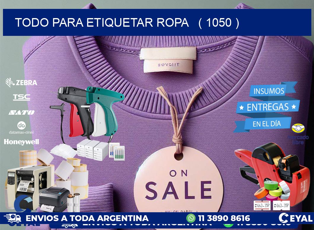 todo para etiquetar ropa   ( 1050 )