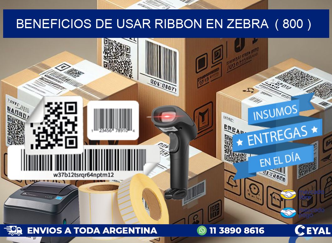 BENEFICIOS DE USAR RIBBON EN ZEBRA  ( 800 )