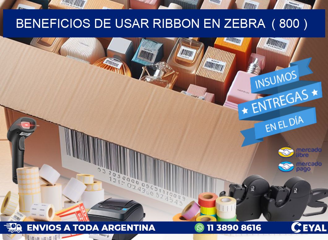 BENEFICIOS DE USAR RIBBON EN ZEBRA  ( 800 )
