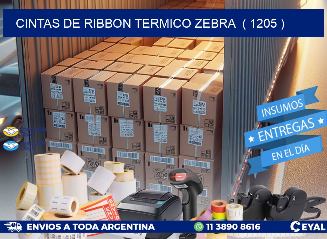 CINTAS DE RIBBON TERMICO ZEBRA  ( 1205 )