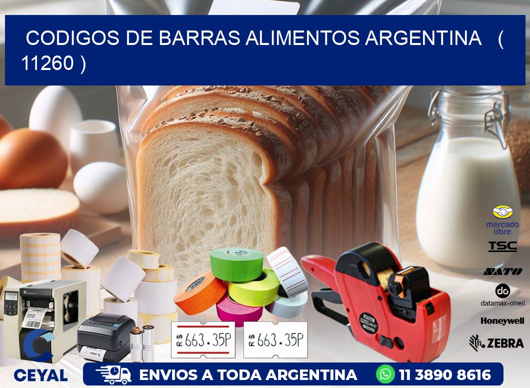 CODIGOS DE BARRAS ALIMENTOS ARGENTINA   ( 11260 )
