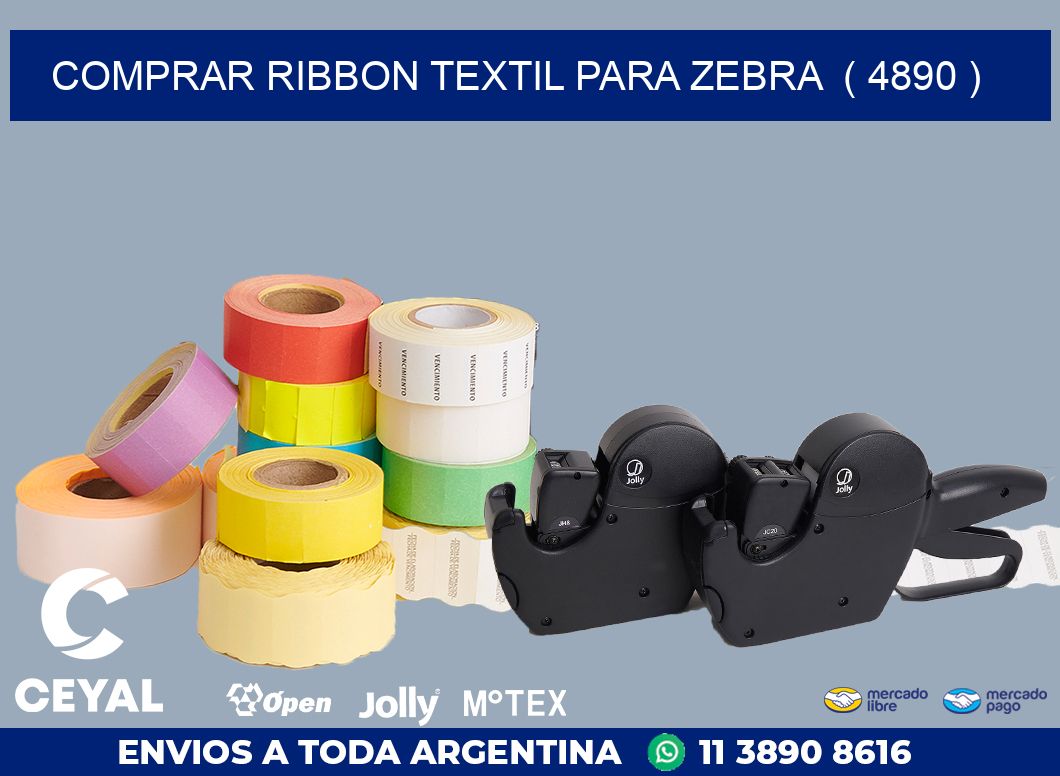 COMPRAR RIBBON TEXTIL PARA ZEBRA  ( 4890 )