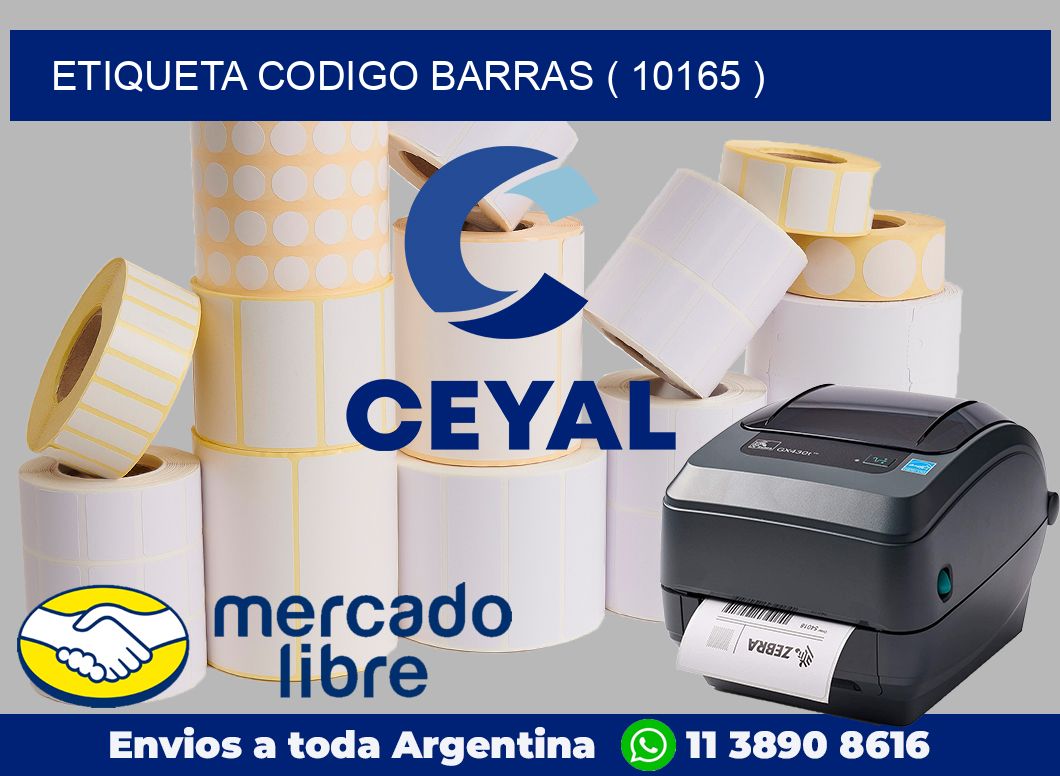 ETIQUETA CODIGO BARRAS ( 10165 )