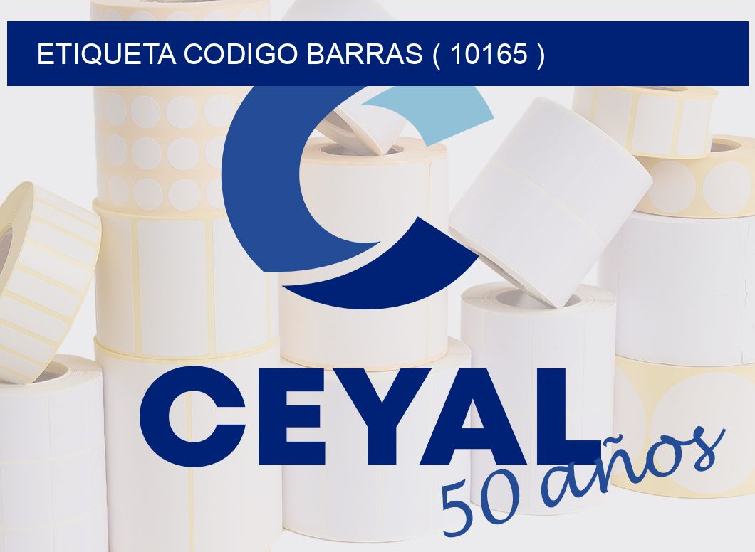 ETIQUETA CODIGO BARRAS ( 10165 )