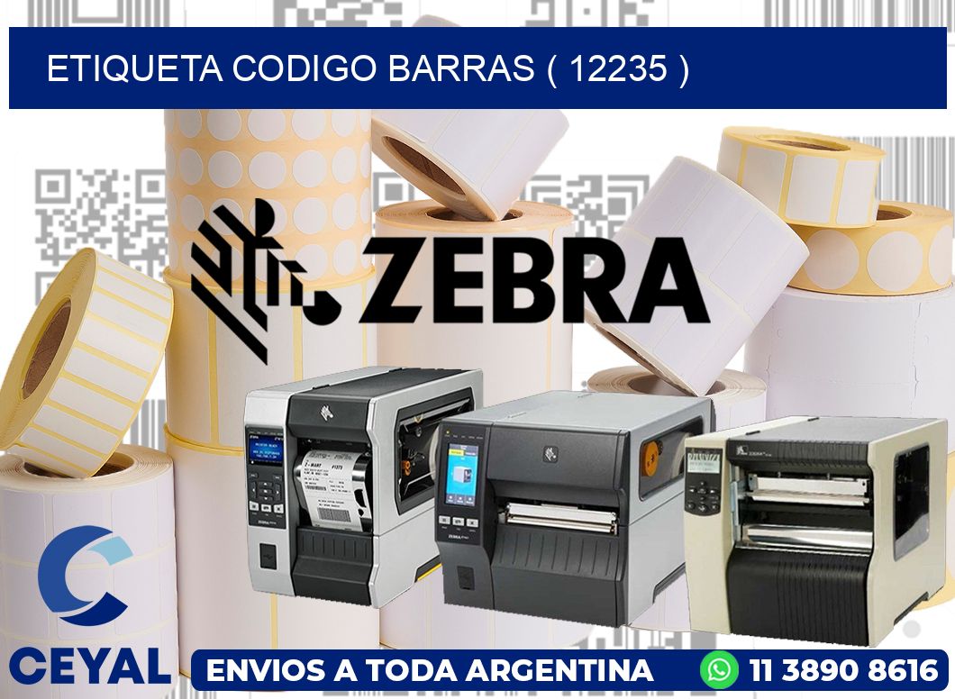ETIQUETA CODIGO BARRAS ( 12235 )