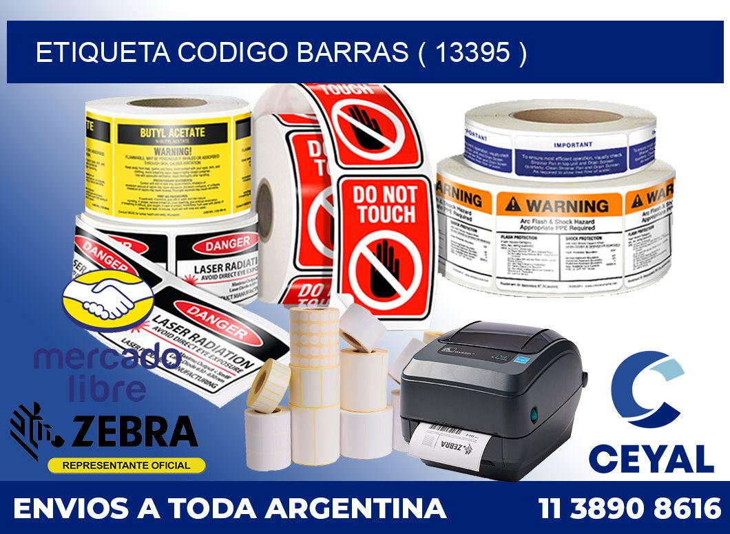 ETIQUETA CODIGO BARRAS ( 13395 )