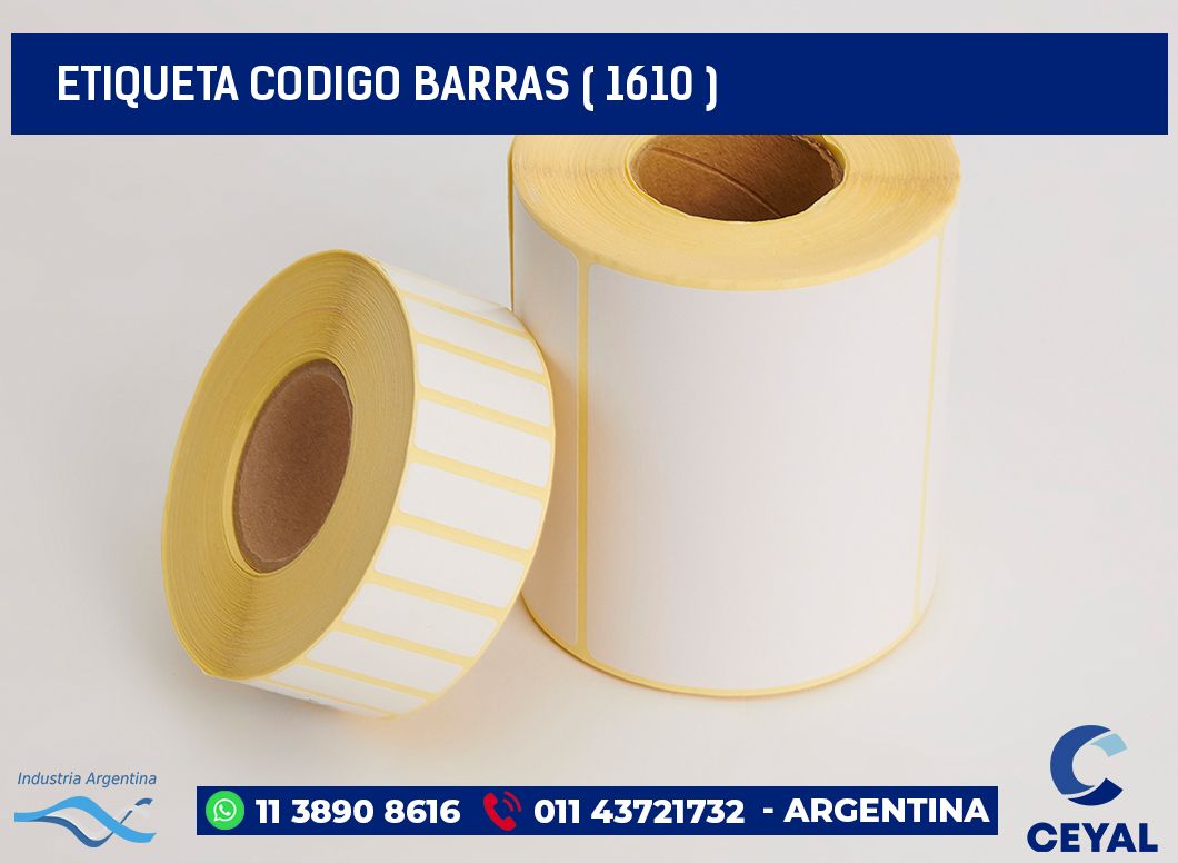 ETIQUETA CODIGO BARRAS ( 1610 )