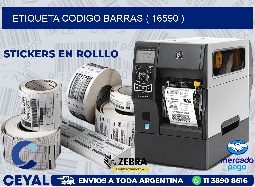 ETIQUETA CODIGO BARRAS ( 16590 )