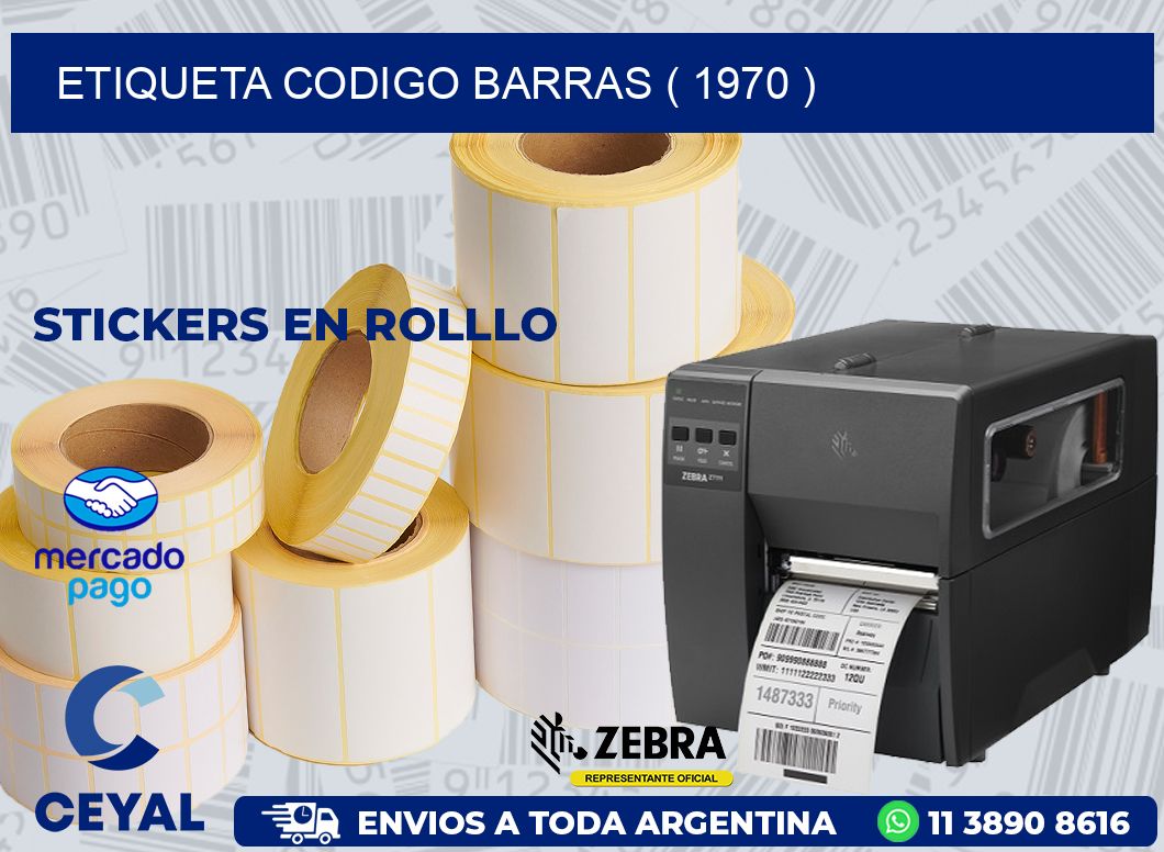 ETIQUETA CODIGO BARRAS ( 1970 )