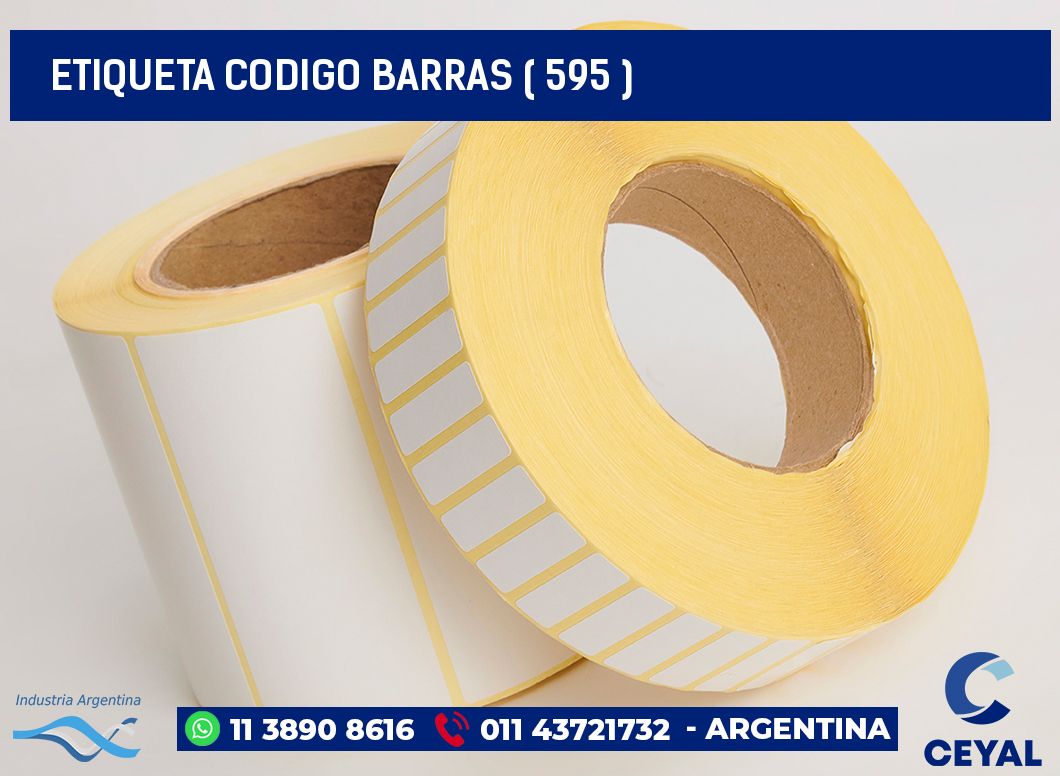 ETIQUETA CODIGO BARRAS ( 595 )