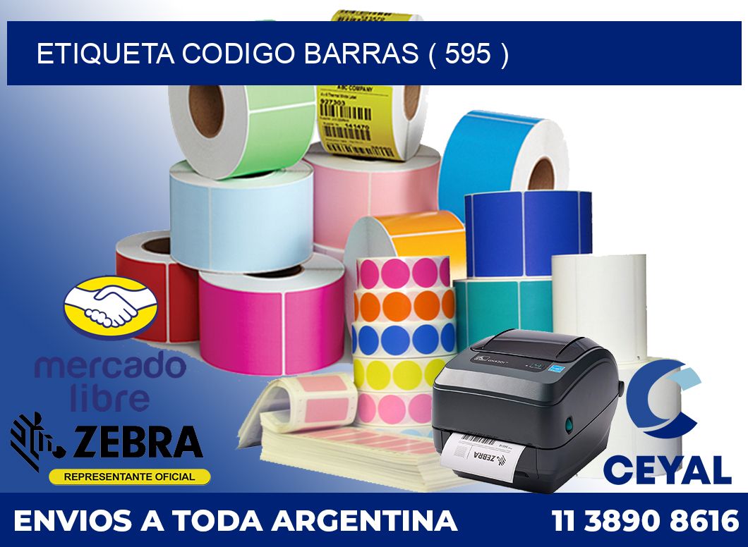 ETIQUETA CODIGO BARRAS ( 595 )