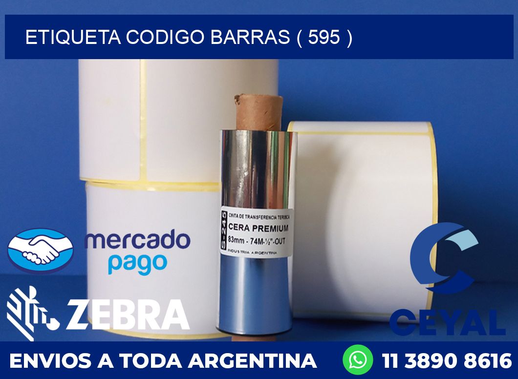 ETIQUETA CODIGO BARRAS ( 595 )