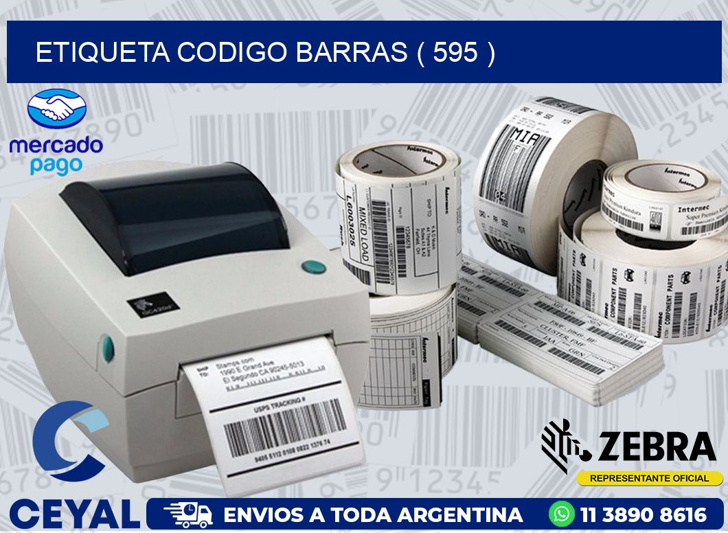 ETIQUETA CODIGO BARRAS ( 595 )