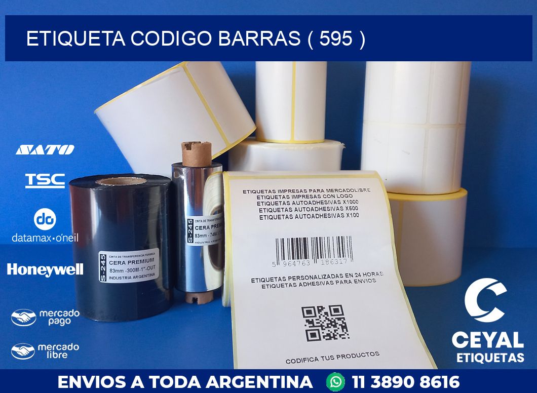 ETIQUETA CODIGO BARRAS ( 595 )