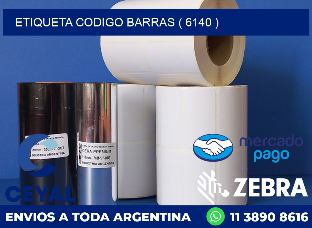 ETIQUETA CODIGO BARRAS ( 6140 )
