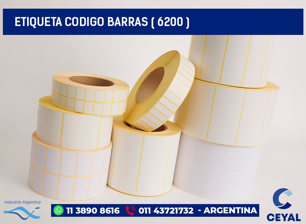 ETIQUETA CODIGO BARRAS ( 6200 )