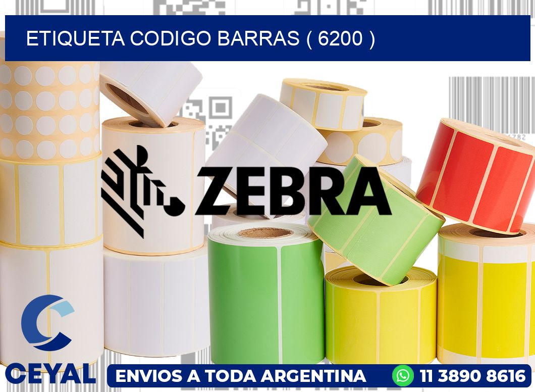 ETIQUETA CODIGO BARRAS ( 6200 )