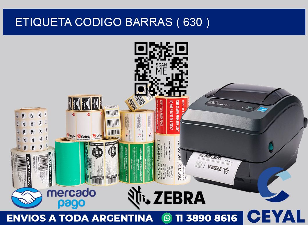 ETIQUETA CODIGO BARRAS ( 630 )