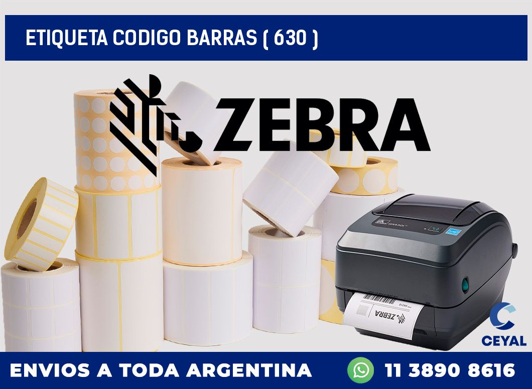 ETIQUETA CODIGO BARRAS ( 630 )