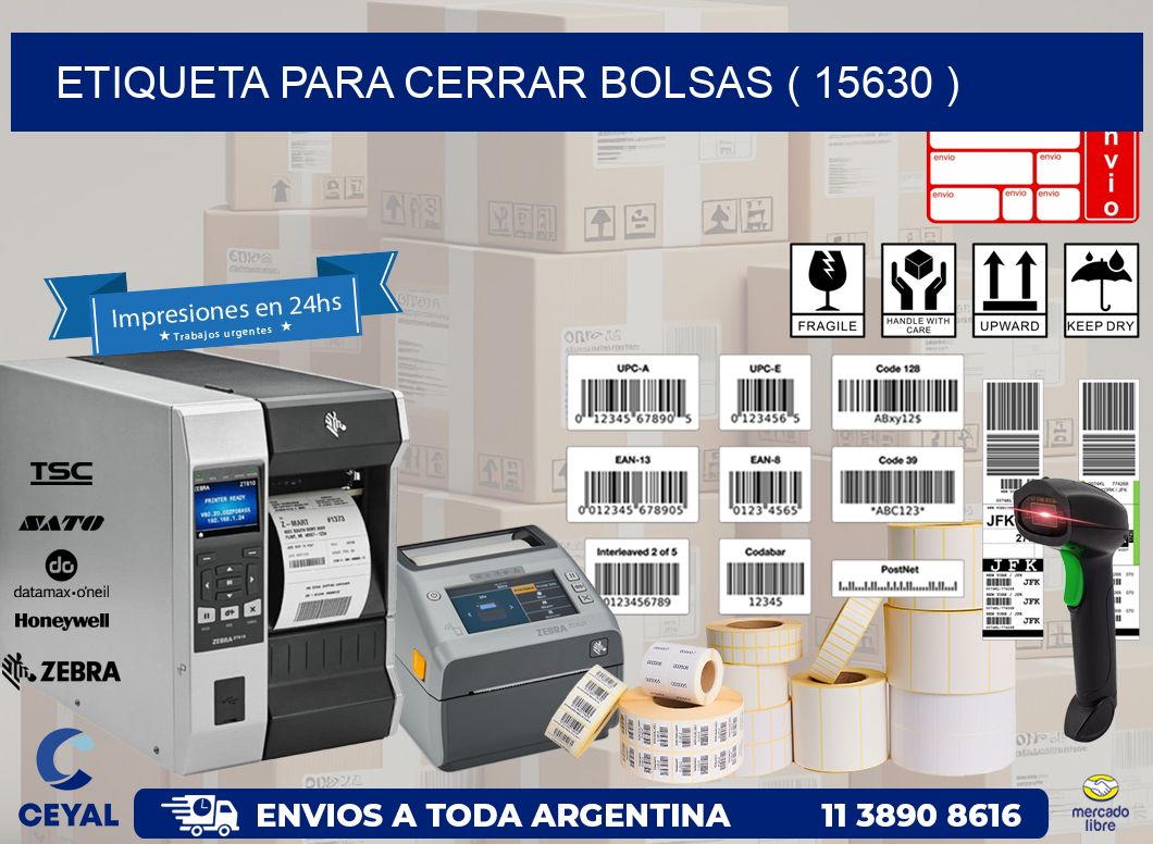 ETIQUETA PARA CERRAR BOLSAS ( 15630 )