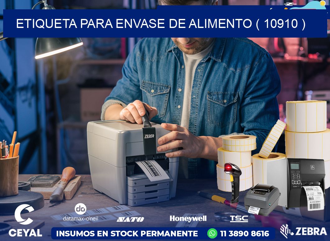 ETIQUETA PARA ENVASE DE ALIMENTO ( 10910 )