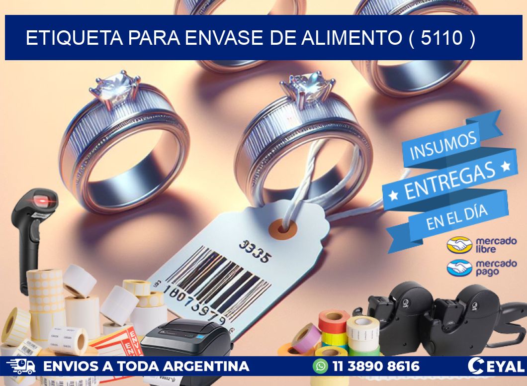 ETIQUETA PARA ENVASE DE ALIMENTO ( 5110 )