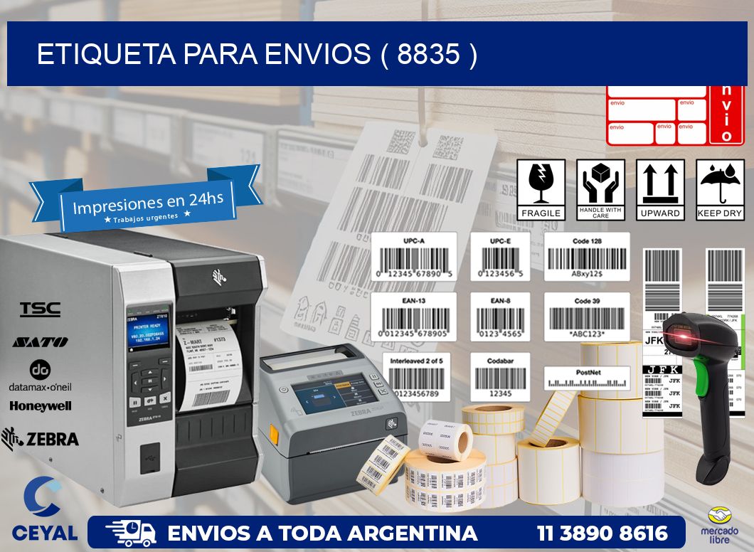 ETIQUETA PARA ENVIOS ( 8835 )