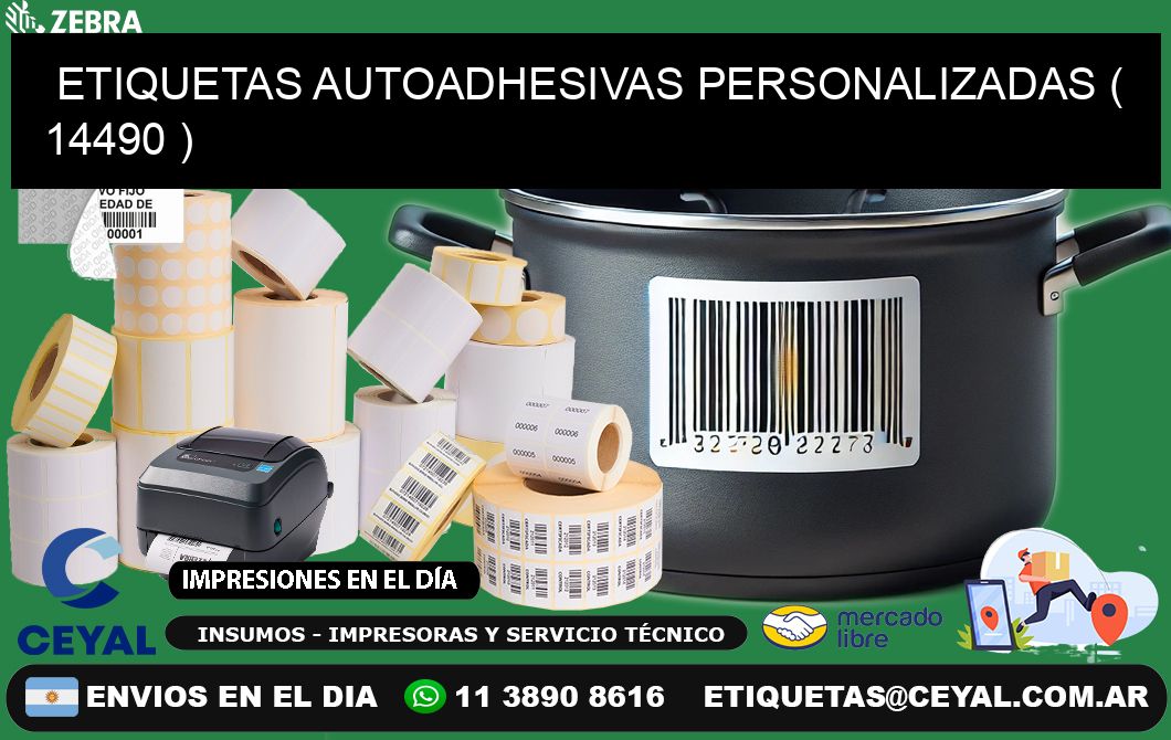 ETIQUETAS AUTOADHESIVAS PERSONALIZADAS ( 14490 )