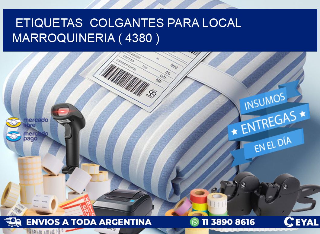 ETIQUETAS  COLGANTES PARA LOCAL MARROQUINERIA ( 4380 )