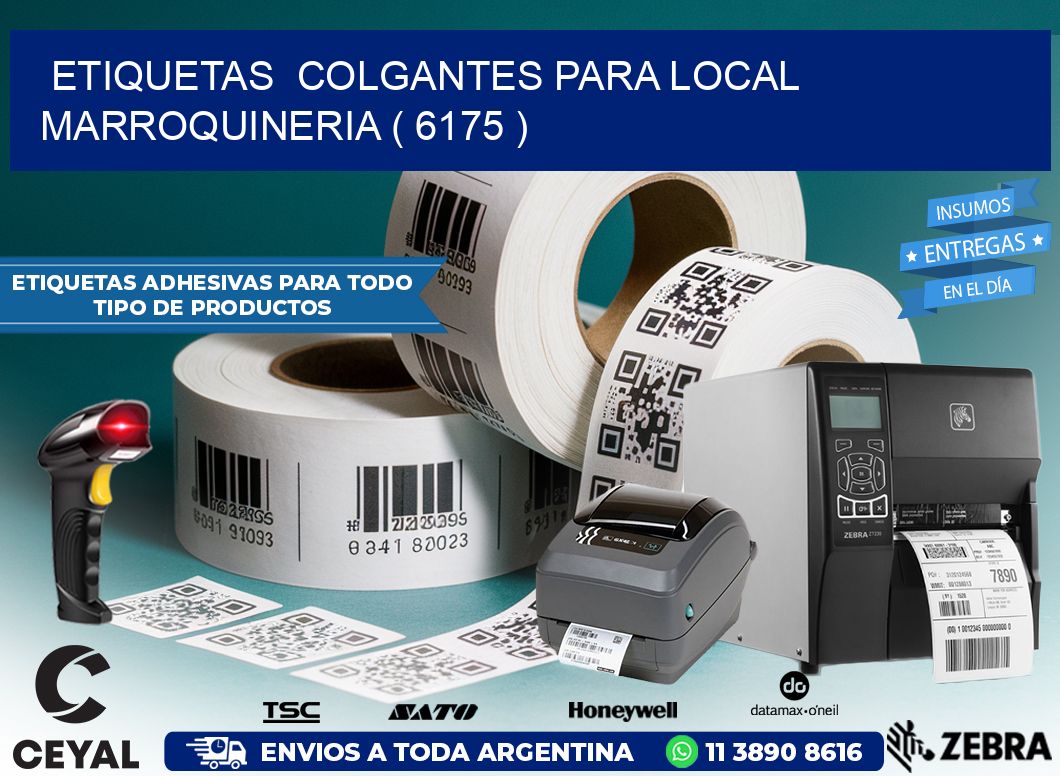 ETIQUETAS  COLGANTES PARA LOCAL MARROQUINERIA ( 6175 )