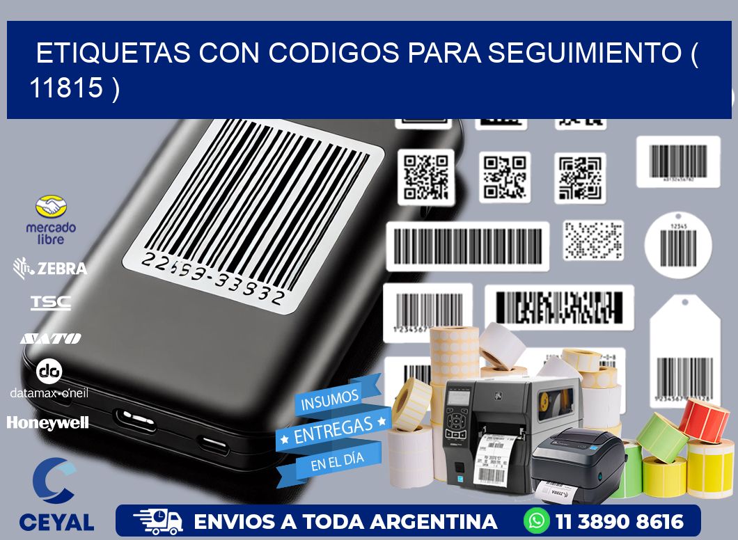ETIQUETAS CON CODIGOS PARA SEGUIMIENTO ( 11815 )