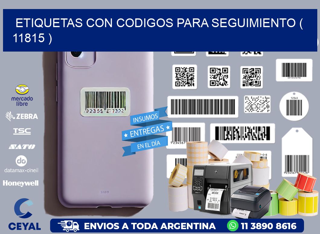 ETIQUETAS CON CODIGOS PARA SEGUIMIENTO ( 11815 )