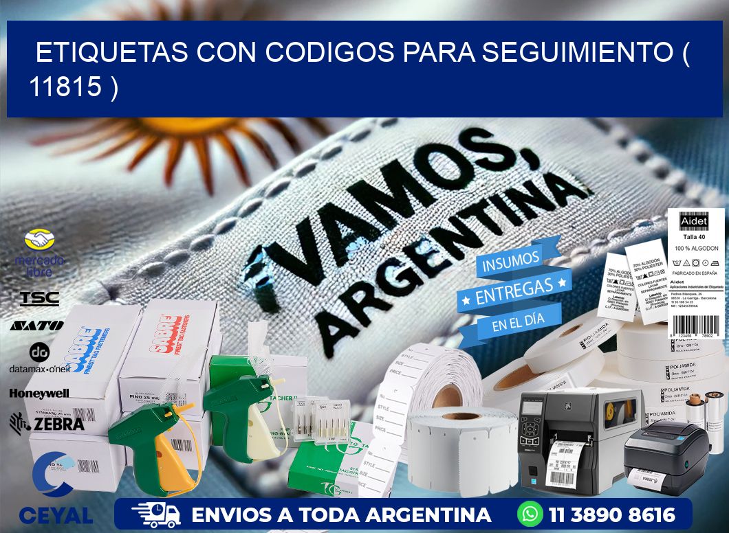 ETIQUETAS CON CODIGOS PARA SEGUIMIENTO ( 11815 )