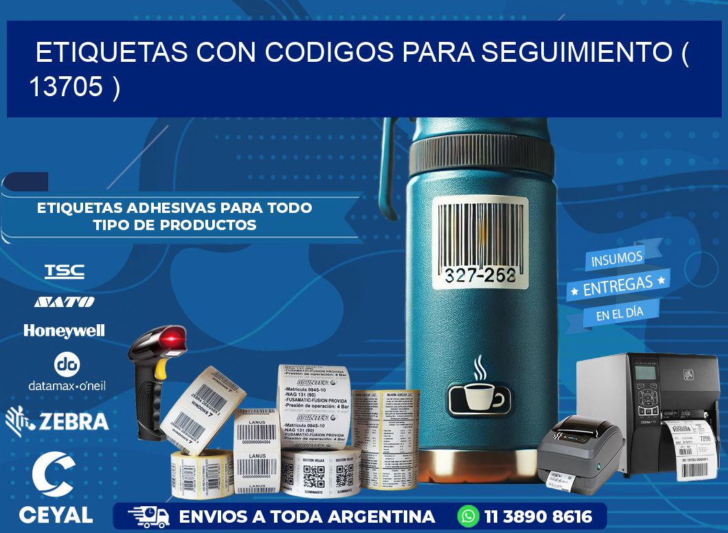 ETIQUETAS CON CODIGOS PARA SEGUIMIENTO ( 13705 )