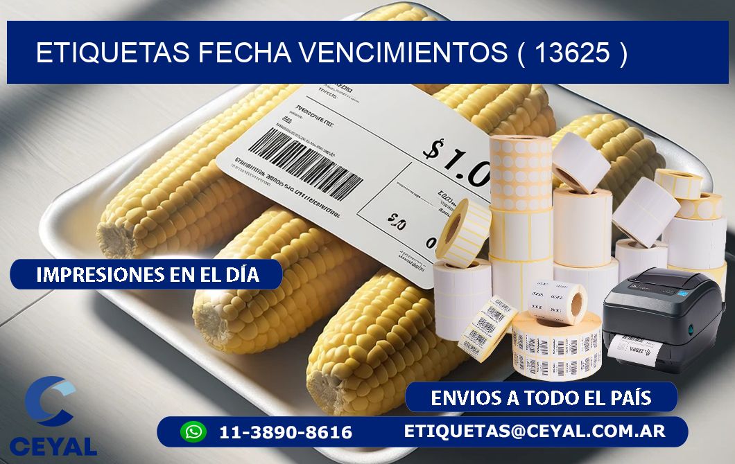 ETIQUETAS FECHA VENCIMIENTOS ( 13625 )