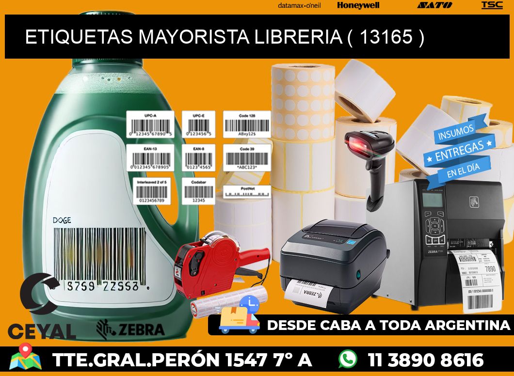 ETIQUETAS MAYORISTA LIBRERIA ( 13165 )