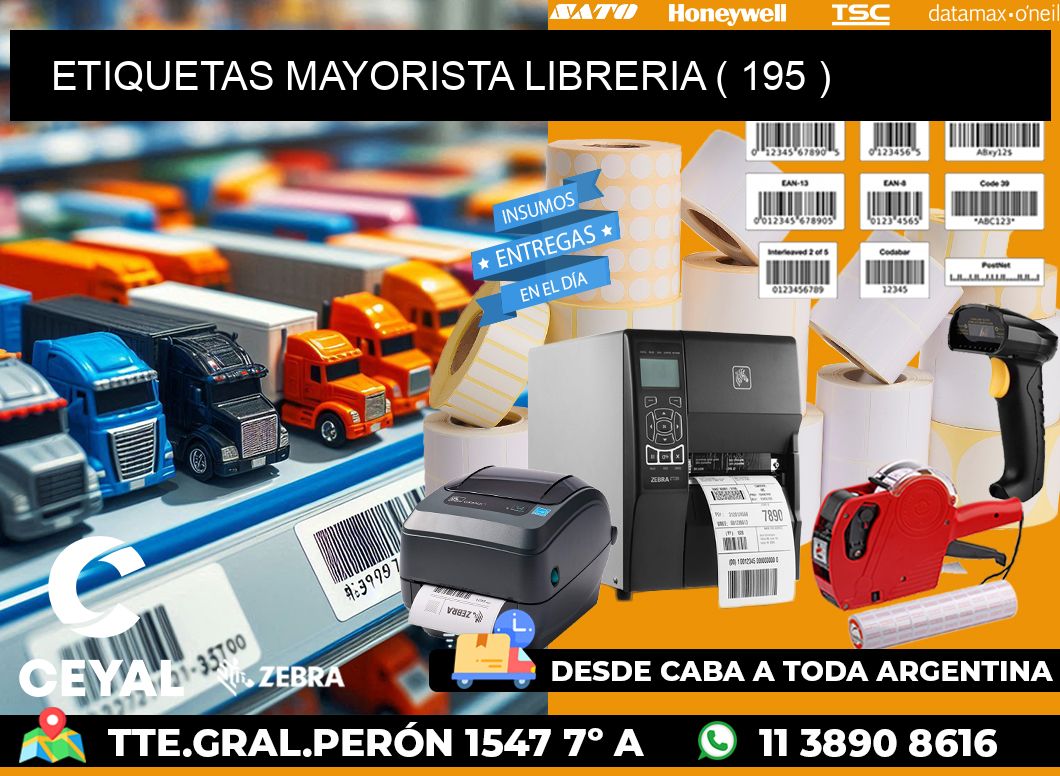 ETIQUETAS MAYORISTA LIBRERIA ( 195 )
