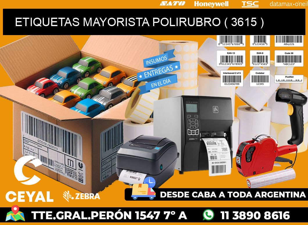 ETIQUETAS MAYORISTA POLIRUBRO ( 3615 )