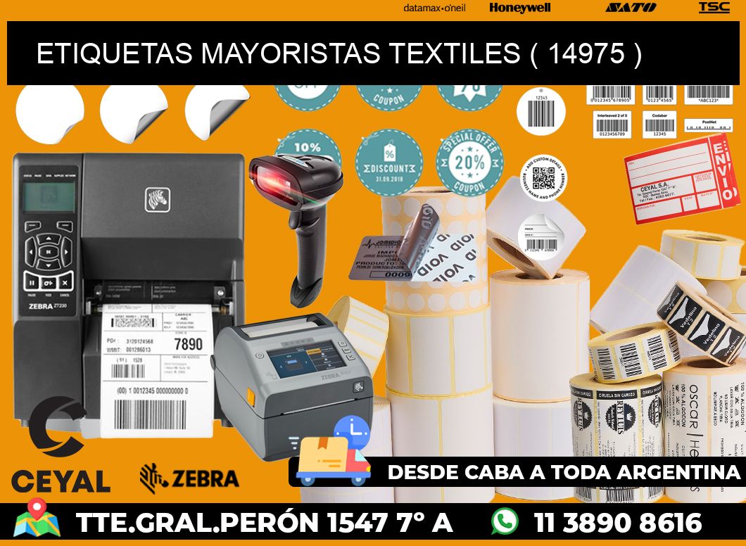 ETIQUETAS MAYORISTAS TEXTILES ( 14975 )