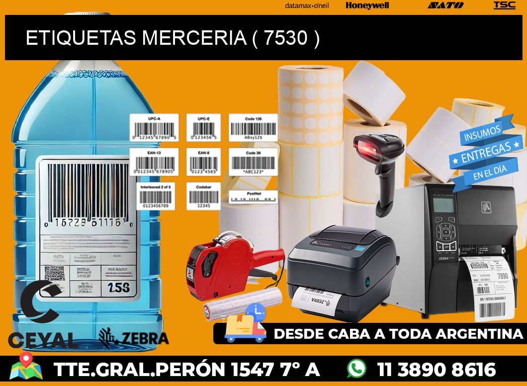 ETIQUETAS MERCERIA ( 7530 )