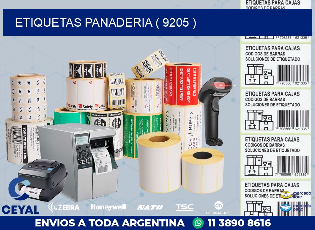 ETIQUETAS PANADERIA ( 9205 )