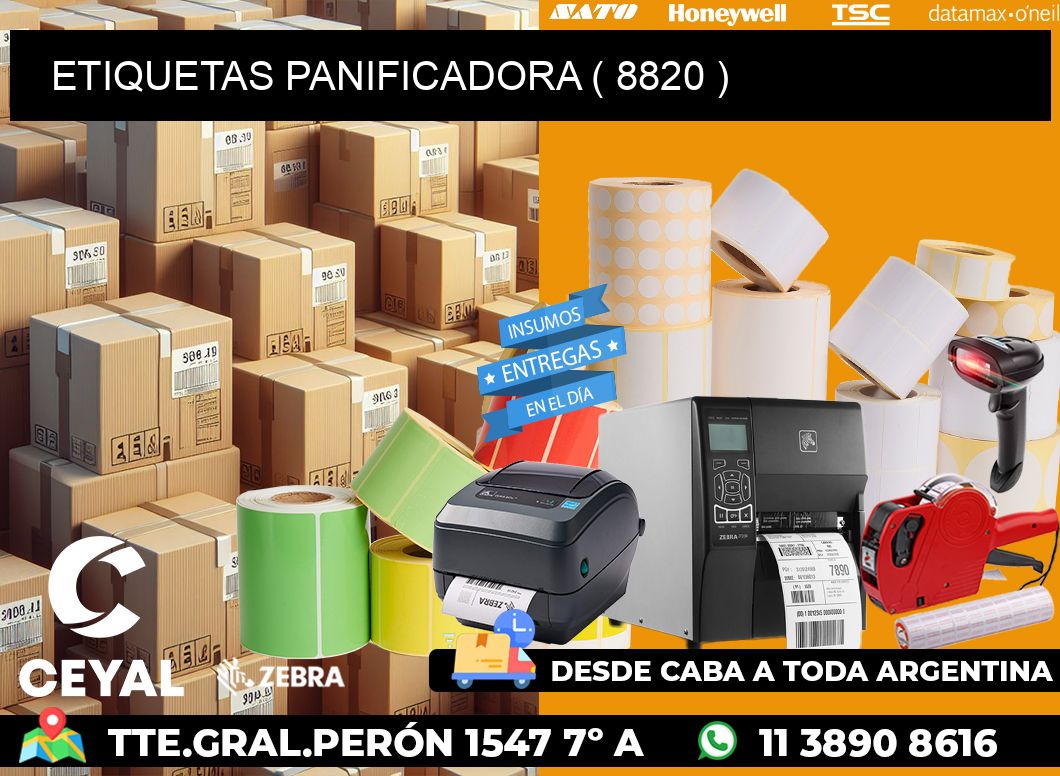 ETIQUETAS PANIFICADORA ( 8820 )